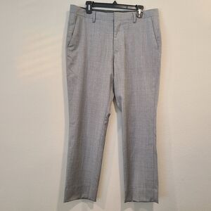 Bonobos Stretch Wool Slim Fit Gray Dress Pants -Size 34